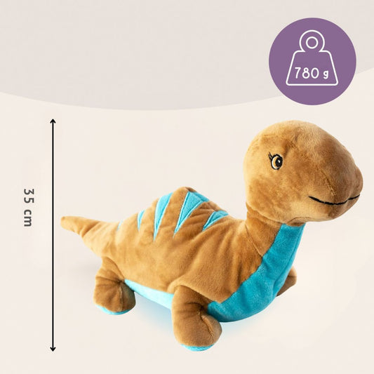 Habibi Plush Premium Wärmetier Dinosaurier herausnehmbares Körnerkissen