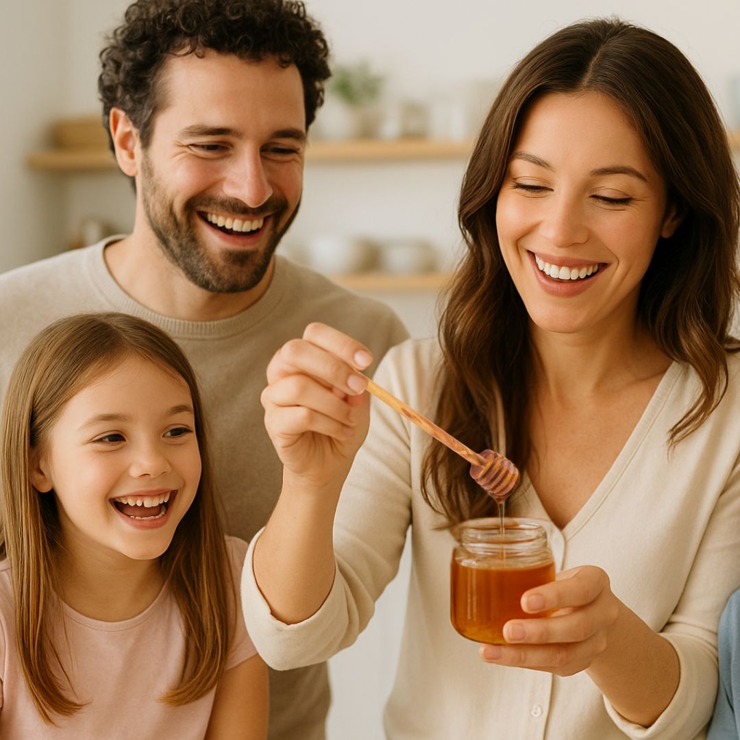 Honiglöffel aus Olivenholz 16 cm – Tropffreier Honigheber aus Naturholz, nachhaltig