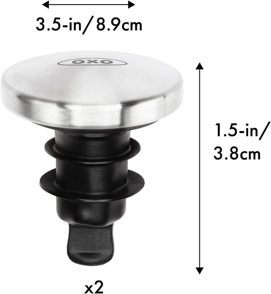 OXO Steel Flaschenverschluss 2er Set