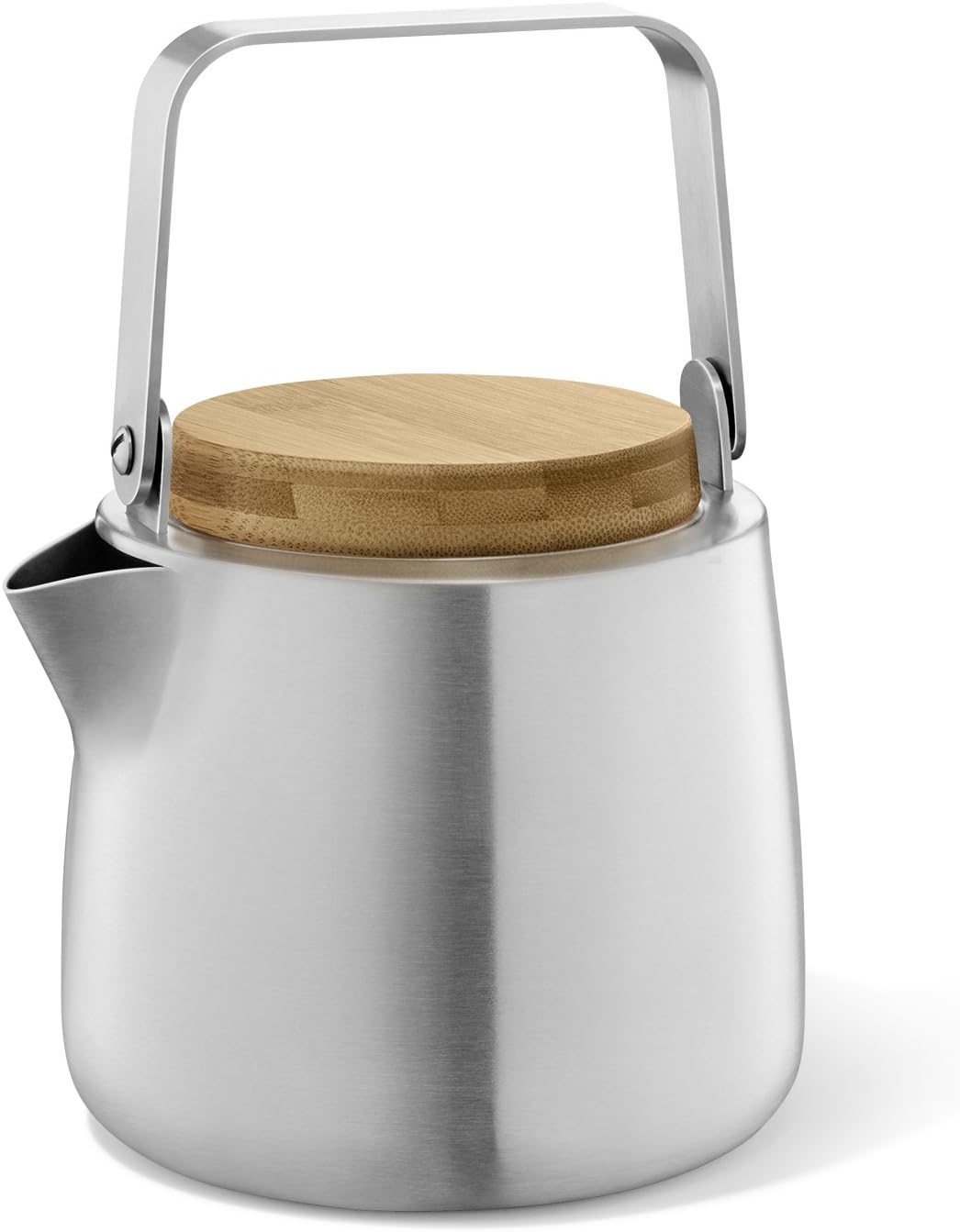Zack BEVO teapot stainless steel matt / bamboo