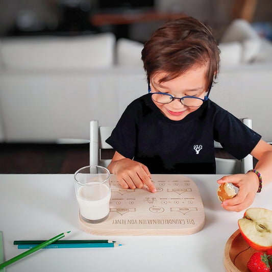 Hofmeister Lernbrettchen Grundrechenarten + Das Kleine 1x1 Holzbrett Buchenholz