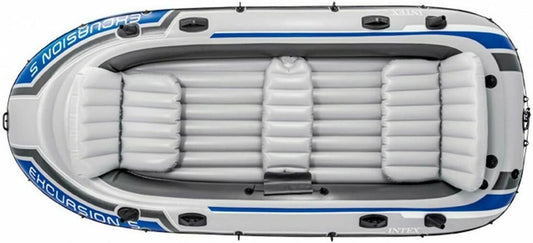 Intex Excursion 5 Set Inflatable Boat - 366 x 168 x 43 cm - 4-piece - Multicolored