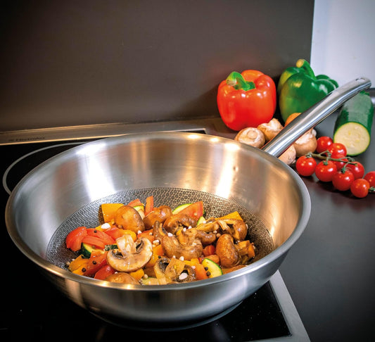 Spring Vulcano Cut Resist Wokpfanne 28 cm Edelstahl