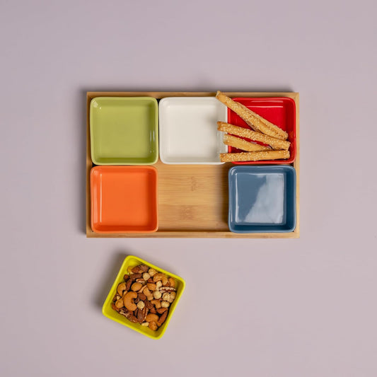 Remember Schalenset mit Holztablett