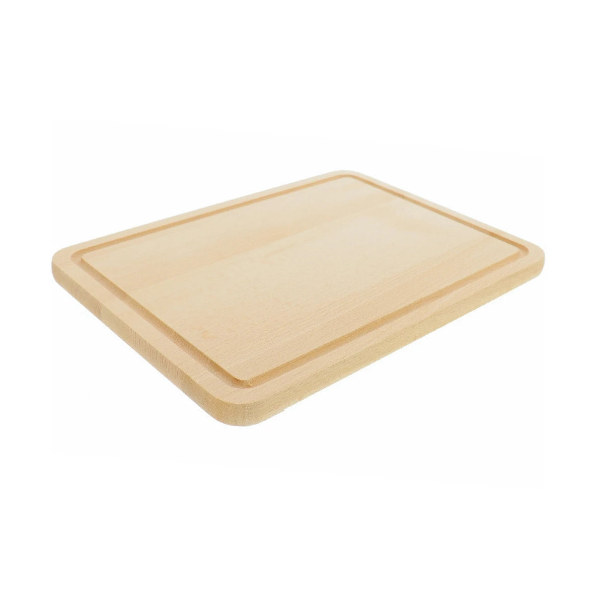 10x Hofmeister Schneidebrett 30 x 22 cm mit Saftrille Buchenholz