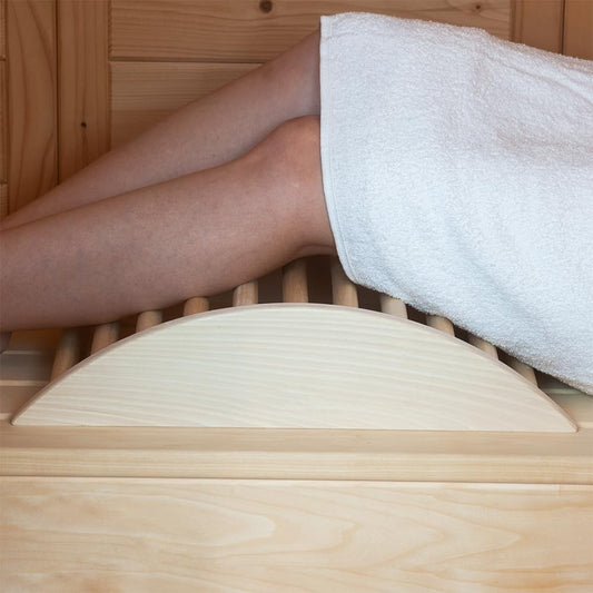 Hofmeister Sauna Beinstütze Lindenholz 45 cm ergonomisch geformte Venenstütze