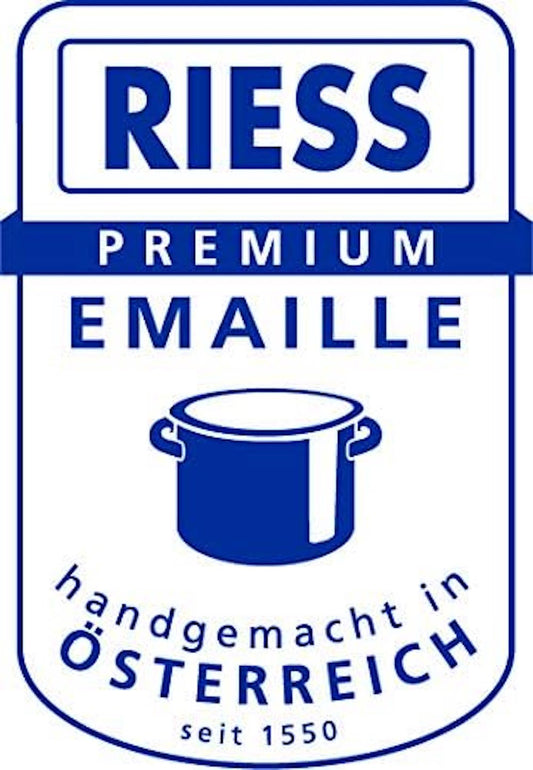 Riess Einsiedekasserolle Ø 28cm schwarz 6 Liter Emaille