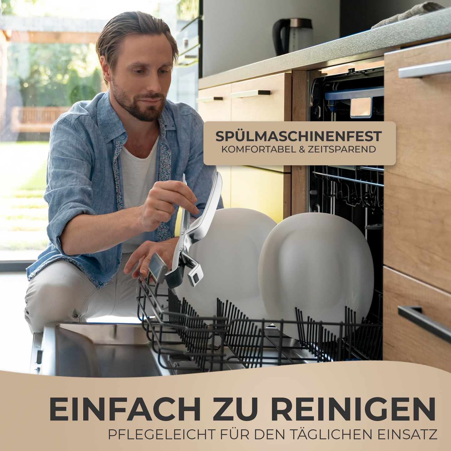 TA999 Ofenzange Forno Edelstahl 19cm hitzebeständige Küchenzange Backofenzange