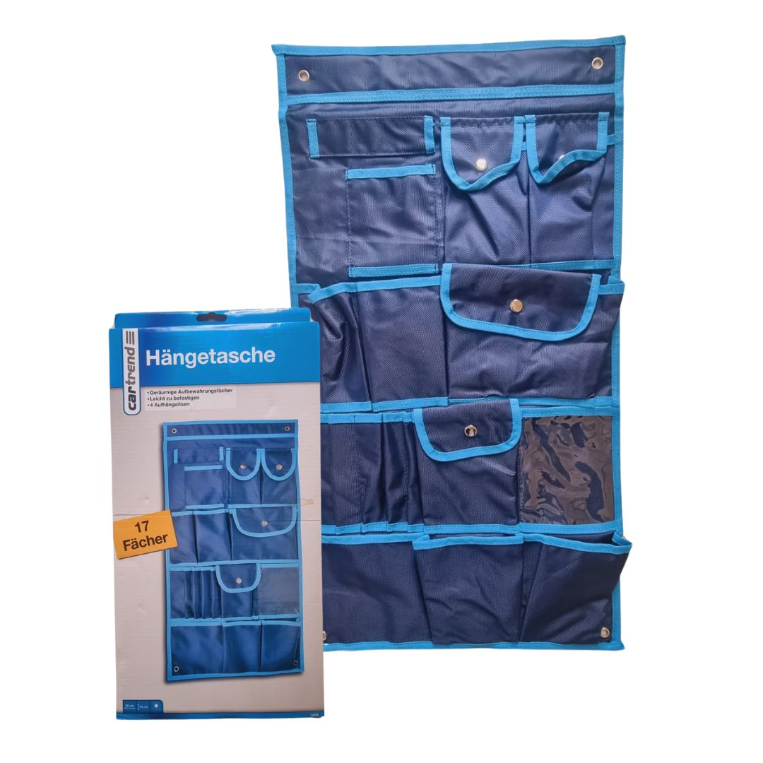 cartrend Hanging Bag Hanging Organizer with 17 Compartments, Dimensions 39 cm x 74 cm