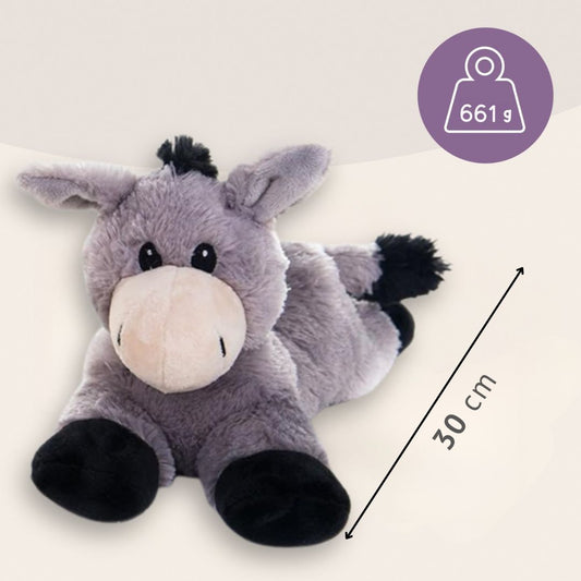 Habibi Plush Classic Wärmetier Esel Kuscheltier Wärmekissen Wärmflasche