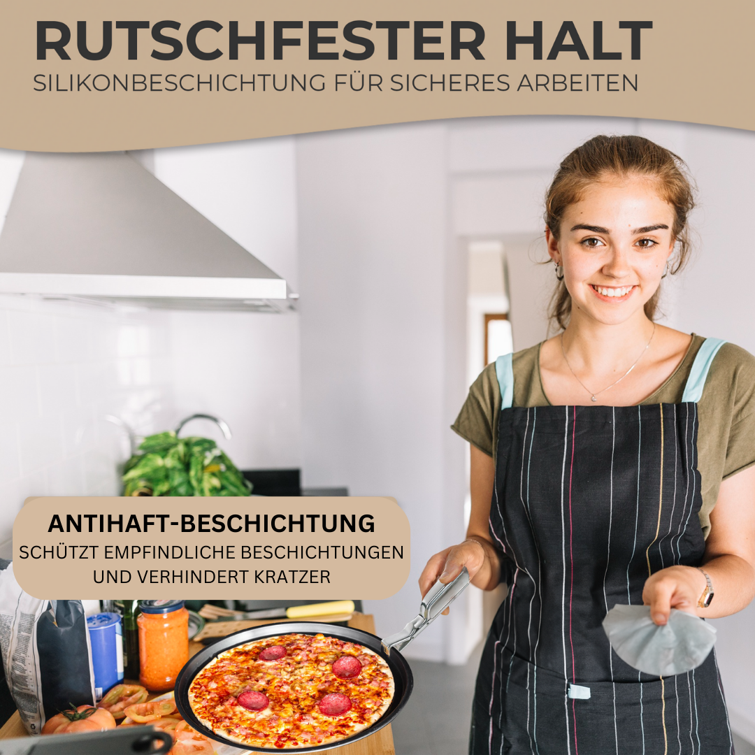 TA999 Ofenzange Forno Edelstahl 19cm hitzebeständige Küchenzange Backofenzange