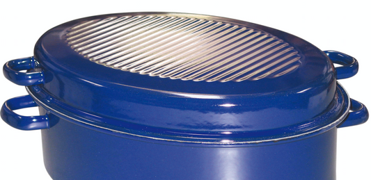 Riess Gänsebräter oval mit Deckel 42cm