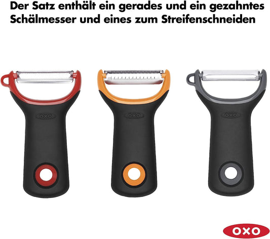 OXO GoodGrips 3-teiliges Schäler-/Peeler-Set