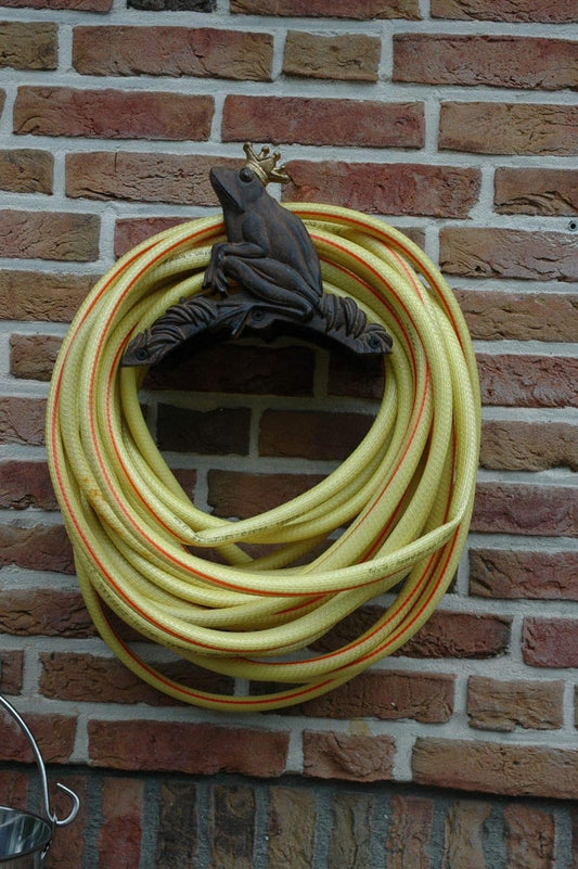 Esschert Design Schlauchhalter Froschkönig rost