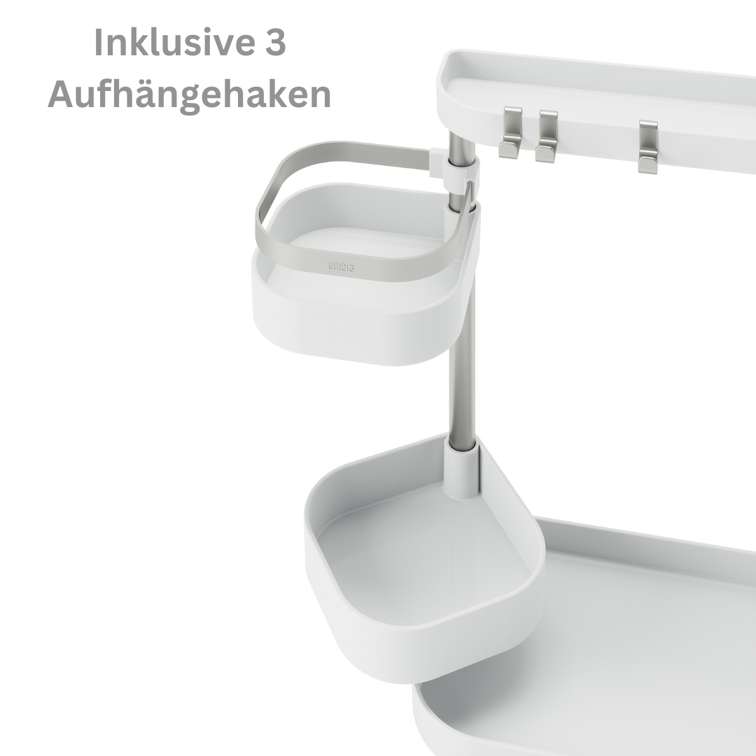 TOPANBIETER 999 Multifunktions-Organizer Höhenverstellbares Regal Küche Bad Büro