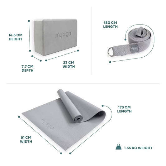 Myga (Ankorstore) Yoga Starter Set grau