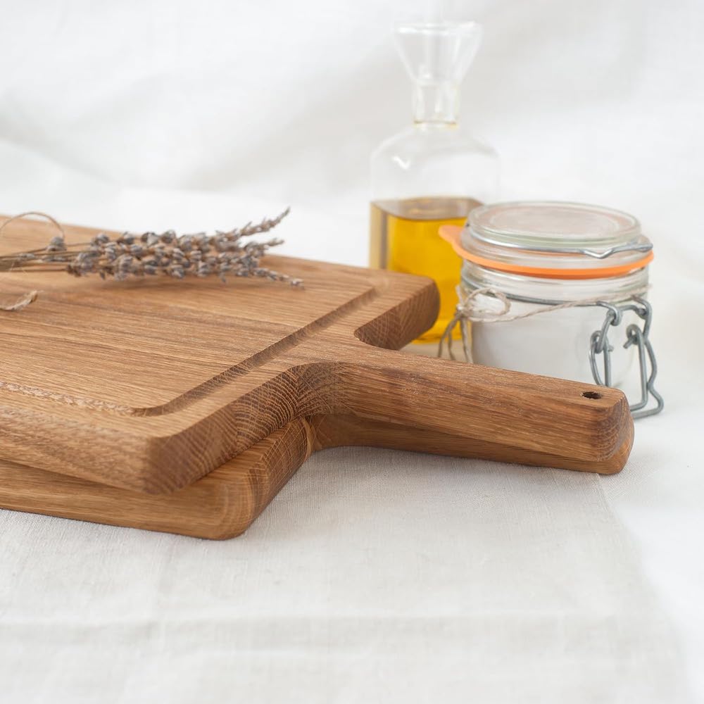 Hofmeister cutting board 42 x 22 with handle, kitchen board, wooden board