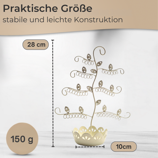 Sass & Belle Schmuckbaum Metall weiß Schmuckhalter Schmuckständer edel Creme