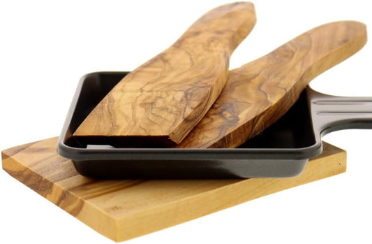 Hofmeister Racletteschaber 8er Set Olivenholz