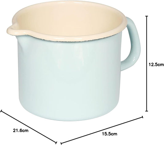 Riess spouted pot 14cm turquoise