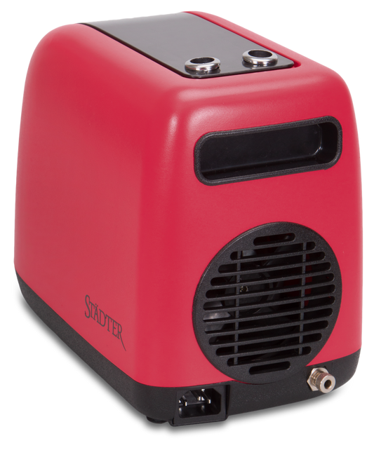 Städter airbrush compressor set 10 pieces, red