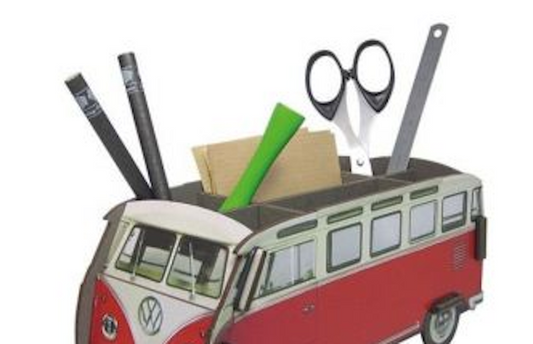 Werkhaus Stiftebox VW Bus rot