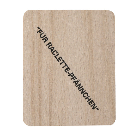 TA999 Untersetzer für Raclette-Pfännchen 8er Set Buchenholz 10 cm Holzbrettchen