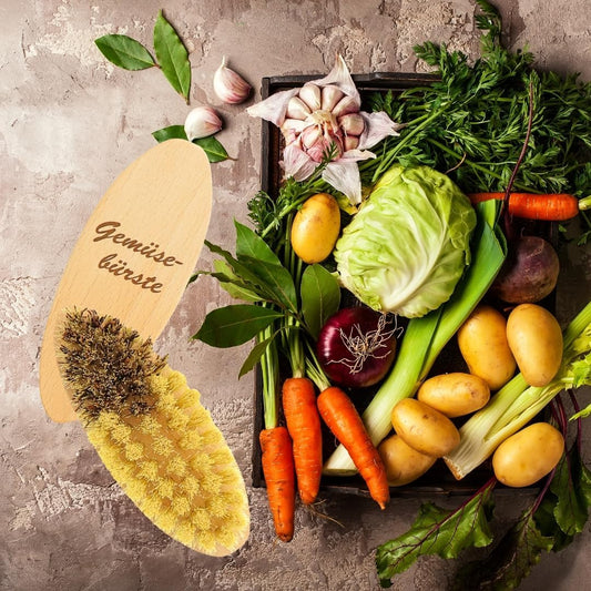 Hofmeister Gemüsebürste 13,5 echte Fibre 2 Härtegrade