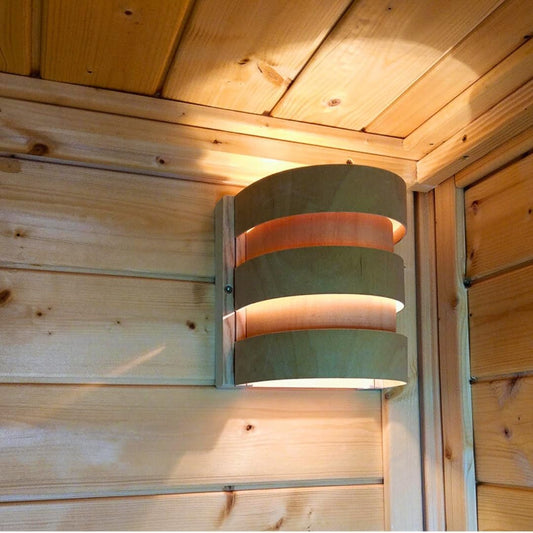 Hofmeister Lampenschirm halbrund 20 cm Sauna Holz