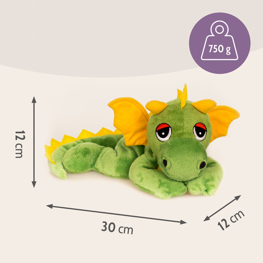 Habibi Plush Classic Wärmetier Glücksdrache Kuscheltier Wärmekissen Wärmflasche