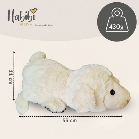 Habibi Plush Classic Heatable Toy 1863 Reversible Wolf/Sheep Stuffed Animal Heat Pillow