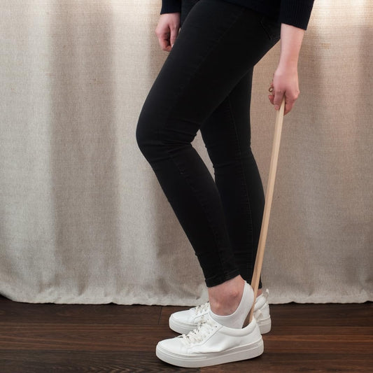 Hofmeister Schuhlöffel 58 cm Rückenkratzer Buche lang Schuhanzieher robust