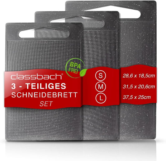 Classbach Schneidebrett 3er Set hellgrau