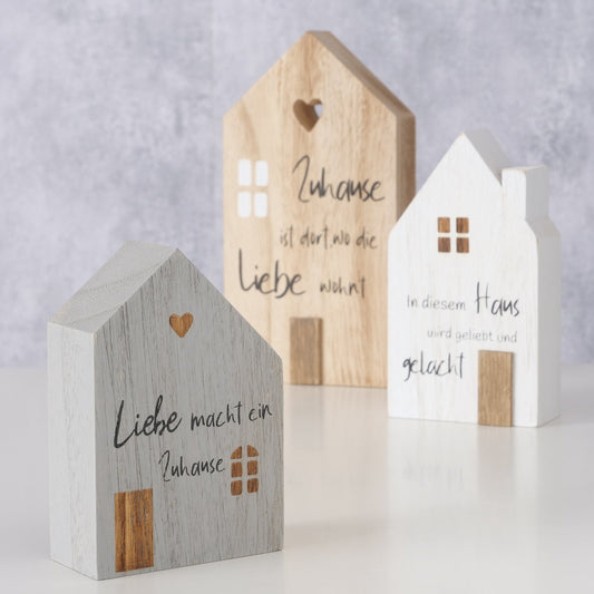 Boltze decorative stand my house set of 3