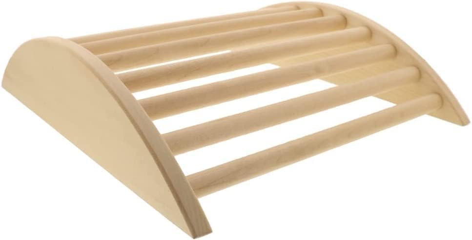 Hofmeister Sauna Beinstütze Lindenholz 45 cm ergonomisch geformte Venenstütze