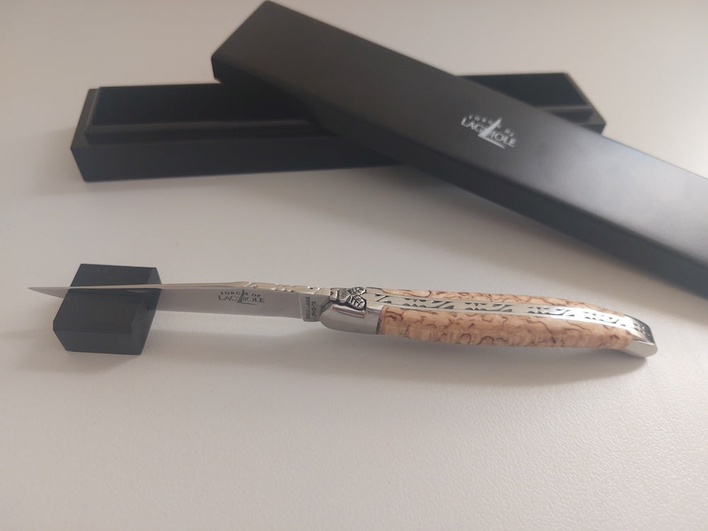 Forge de Laguiole Taschenmesser 12 cm Birke satiniert