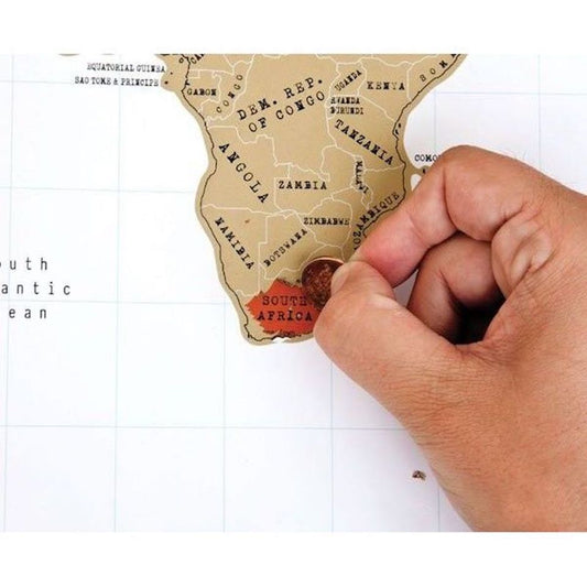 Scratch Map Weltkarte zum Rubbeln Original Goldfolie Reise Geschenk Poster Deko