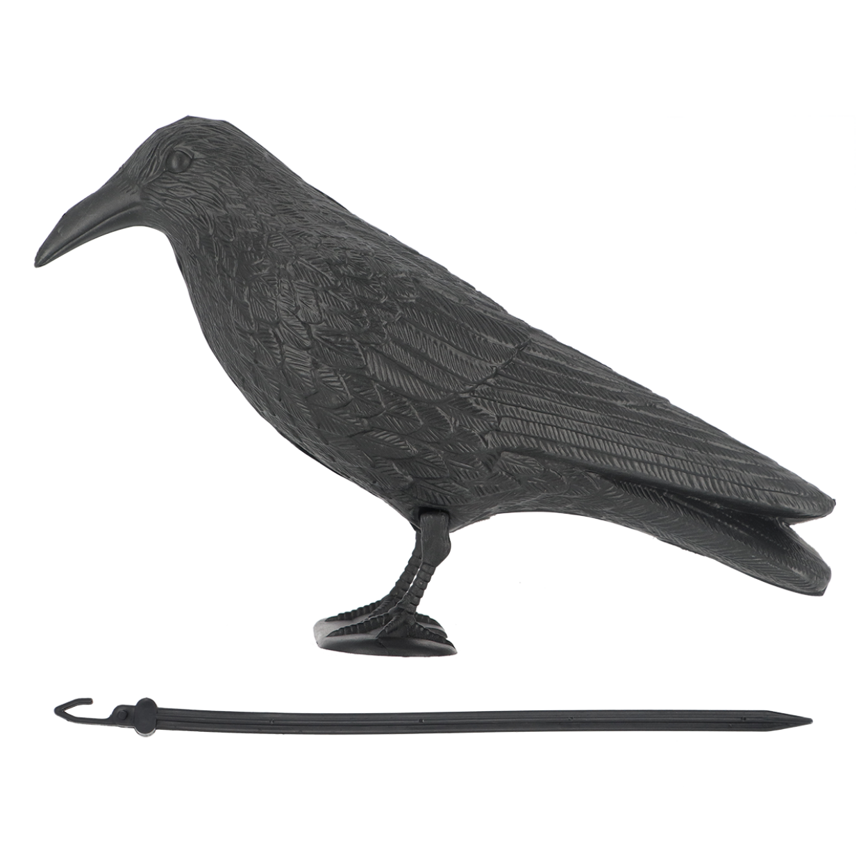 Esschert Crow Bird Repeller – realistic bird decoy to deter pigeons – weatherproof & reusable – bird repellent for garden, balcony & terrace