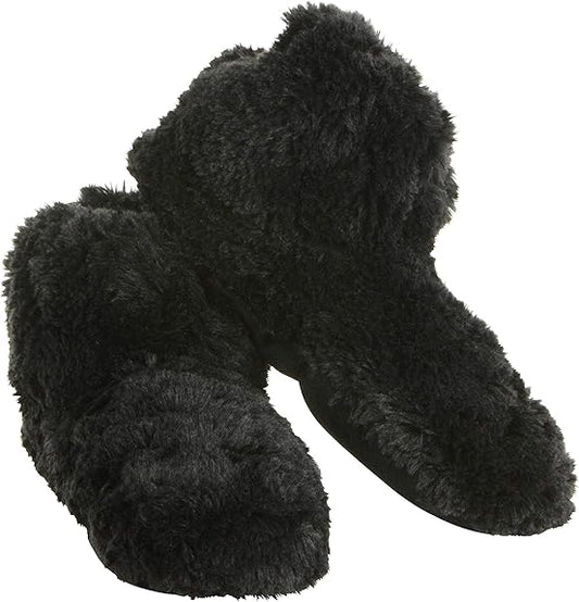 Habibi Plush Classic Booties Gr L (41-45) schwarz Wärmeschuhe Kuschel-Hausschuhe