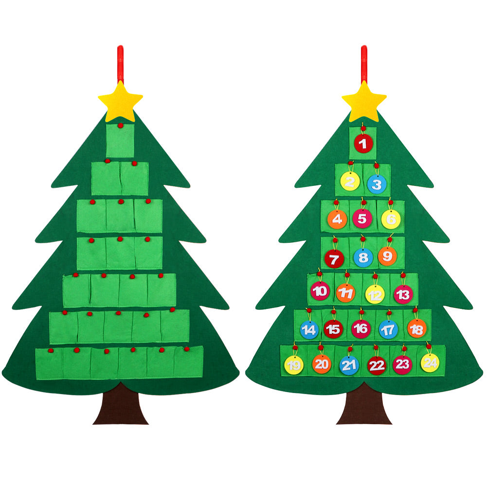 TA999 Weihnachtsbaum Filz DIY Deko Kinder Bastelset Tannenbaum Deko Advent Tanne