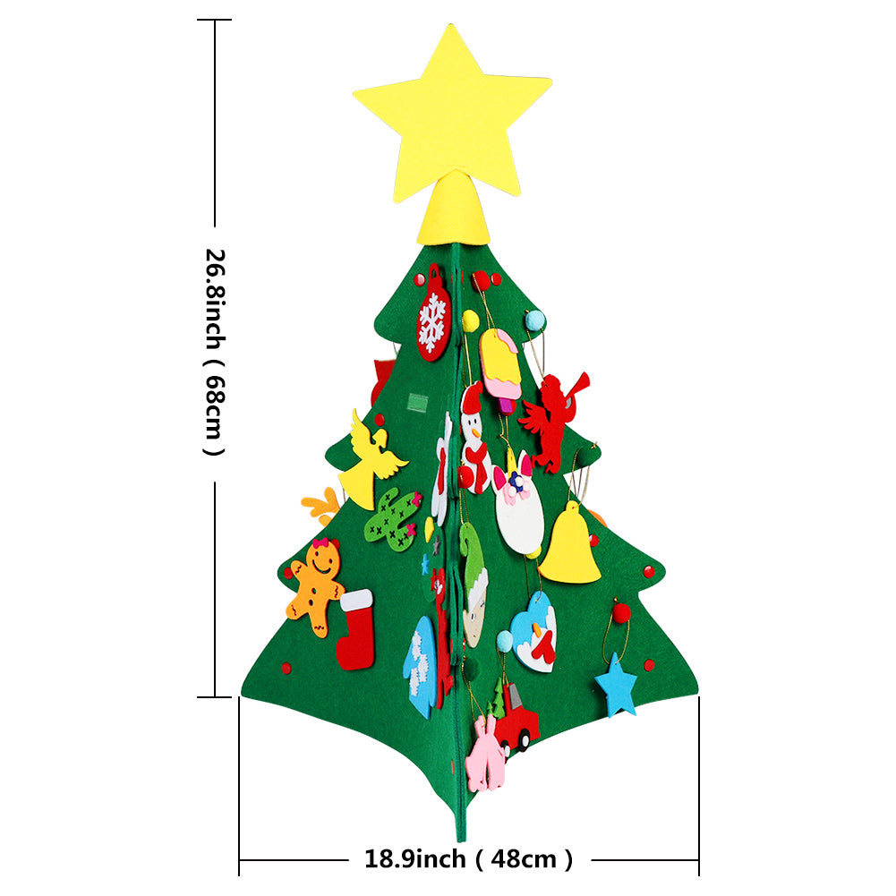 TA999 Weihnachtsbaum Filz DIY Deko Kinder Bastelset Tannenbaum Deko Advent Tanne