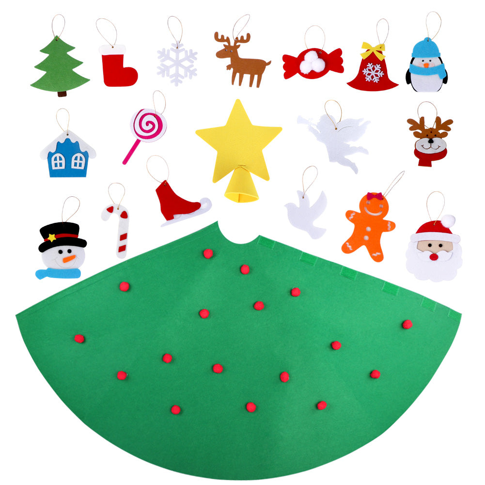 TA999 Weihnachtsbaum Filz DIY Deko Kinder Bastelset Tannenbaum Deko Advent Tanne