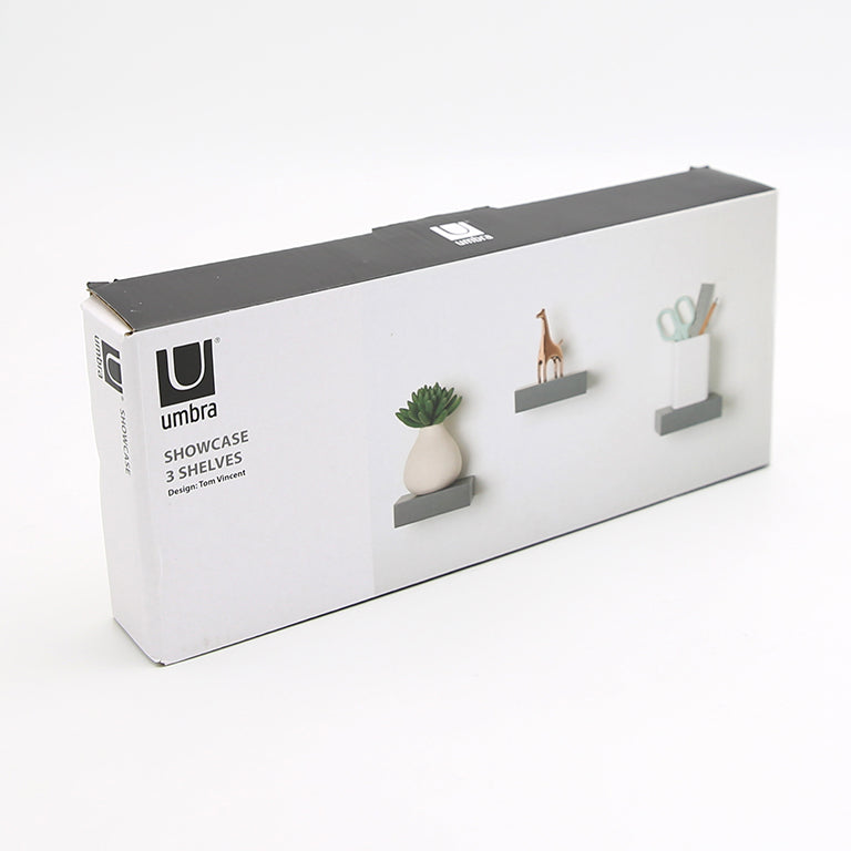 Umbra Showcase 3er Set Regale Miniregal Wandregal Wandablege Deko in verschiedenen Farben