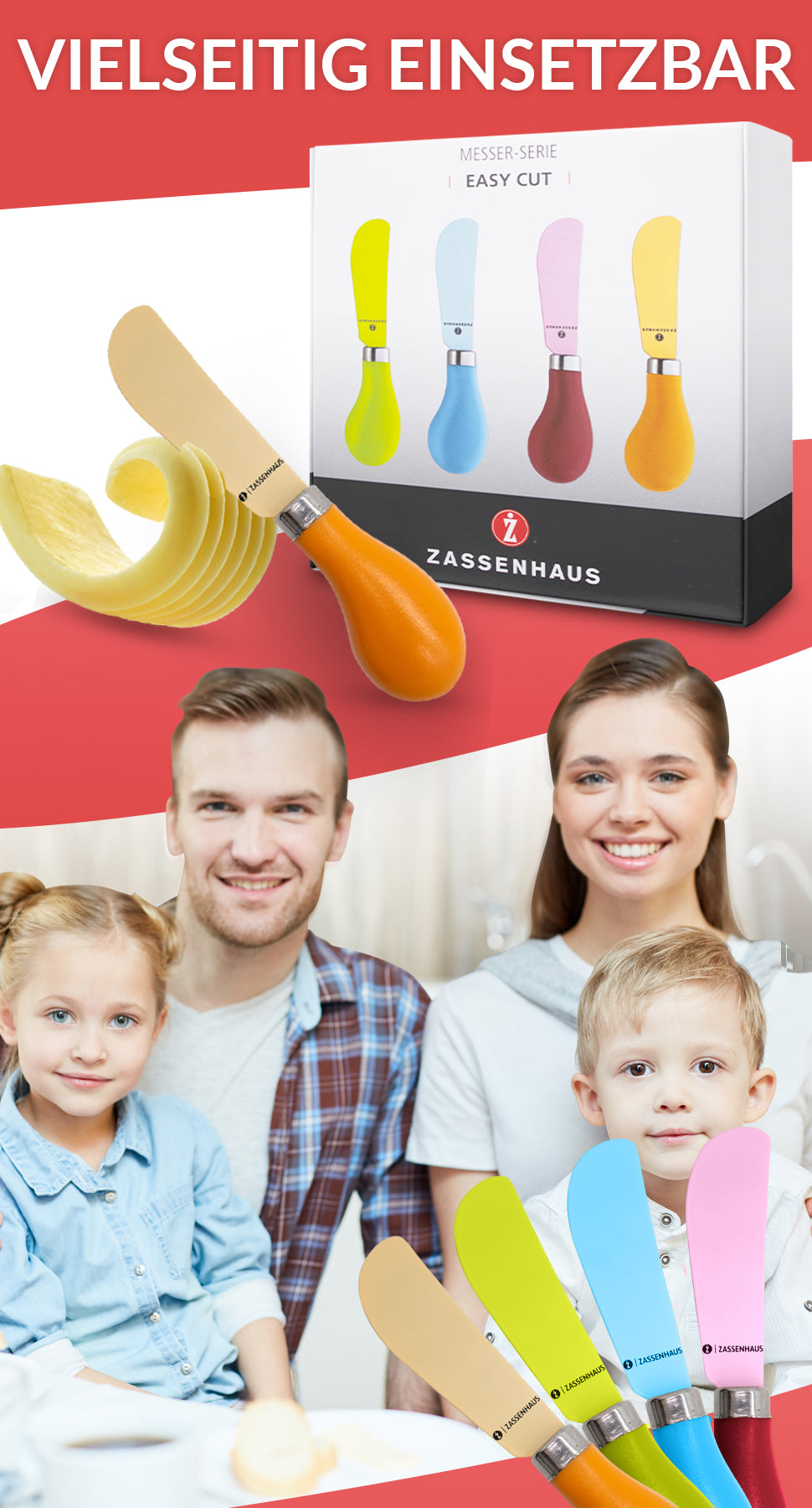 Zassenhaus butter knife set 4-piece
