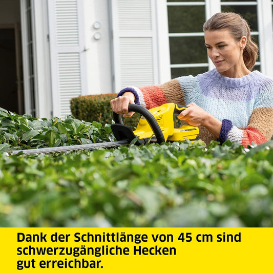 Kärcher HGE 18-45 Akku-Heckenschere 18V 45cm 2700 U/min leicht ohne Akku