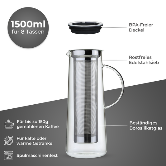 Zassenhaus Kaffeezubereiter Aroma Brew 8 Tassen