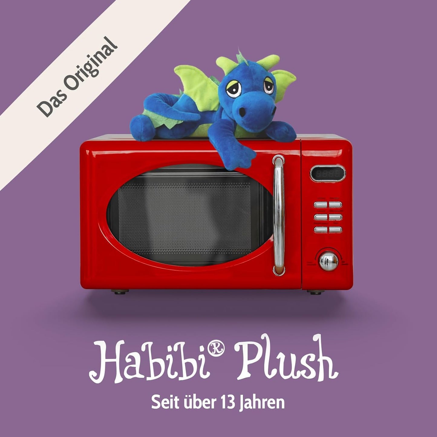 Habibi Plush Classic warming toy lucky dragon blue cuddly toy heat pad hot water bottle