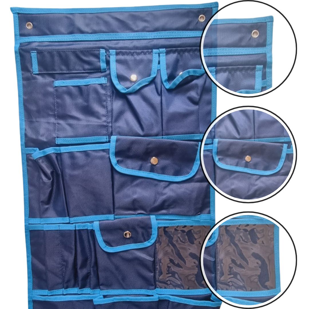 cartrend Hanging Bag Hanging Organizer with 17 Compartments, Dimensions 39 cm x 74 cm