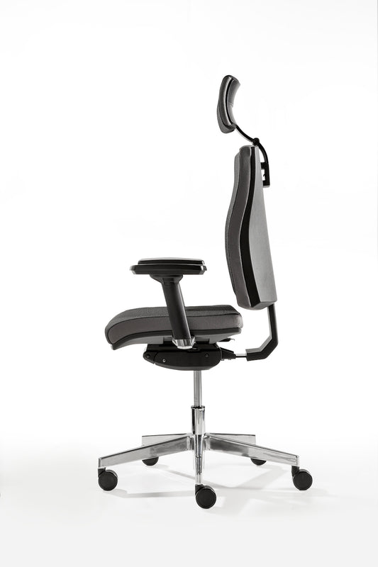 Hammerbacher Drehstuhl Anton, ergonomisch, schwarz, höhenverstellbar, bequem, Büro/Home