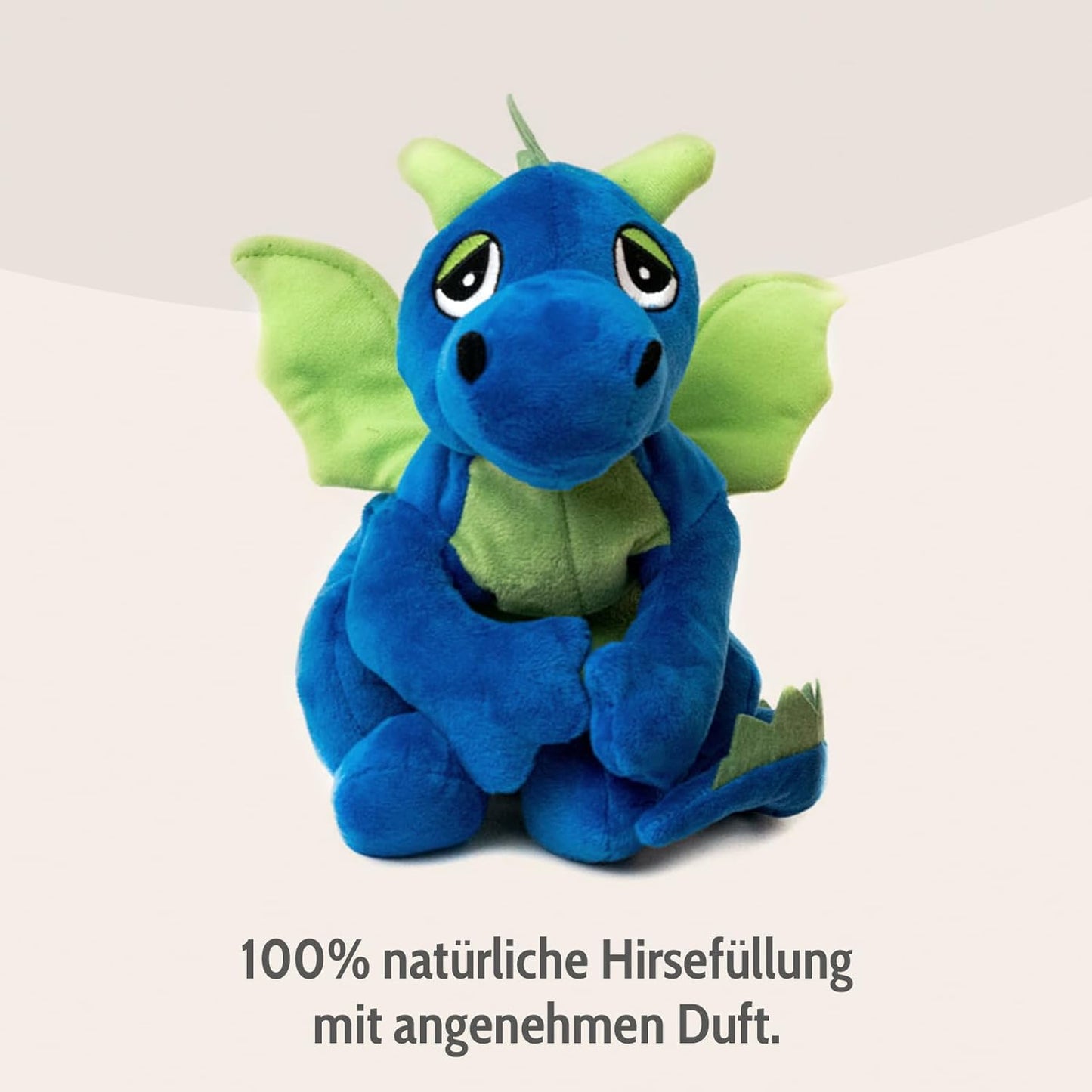 Habibi Plush Classic warming toy lucky dragon blue cuddly toy heat pad hot water bottle